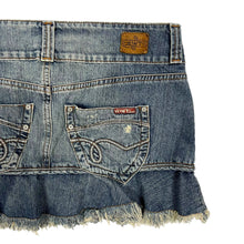 Load image into Gallery viewer, Women&#39;s Layered Distressed Denim Skirt - Size M
