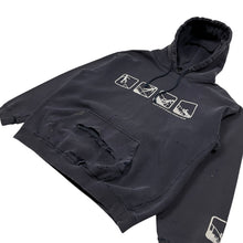 Load image into Gallery viewer, Distressed Ouch That's Gonna Leave A Mark Skate Hoodie - Size L
