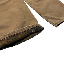 Load image into Gallery viewer, 2002 Carhartt Flannel Lined Canvas Work Pants - Size 36&quot;
