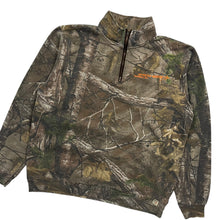 Load image into Gallery viewer, Lockheed Martin AeroParts Russell Realtree Camo Quarter Zip - Size M
