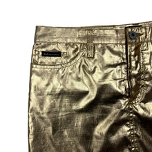 Load image into Gallery viewer, Women&#39;s Dolce &amp; Gabbana Gold Foil Skirt - Size M
