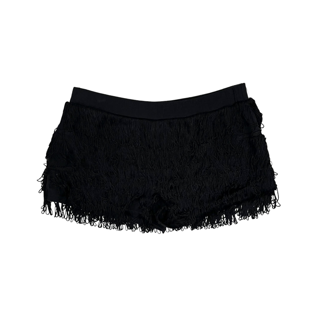 Women's Tassel Layered Micro Shorts - Size XS