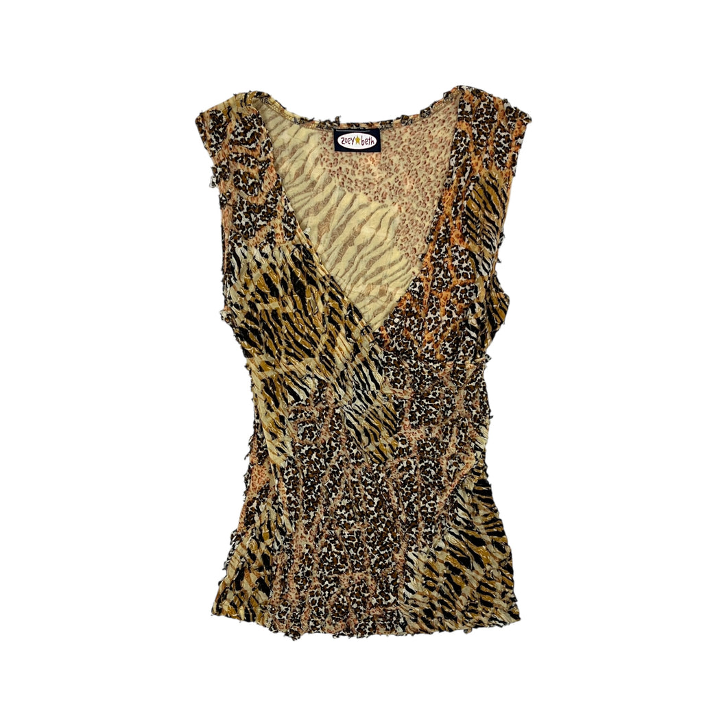 Women's Zoey Beth 3D Animal Print Tank - Size S