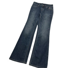 Load image into Gallery viewer, Dead Stock Women&#39;s Harley-Davidson Low Rise Flared Bedazzled Denim Jeans - Size XS
