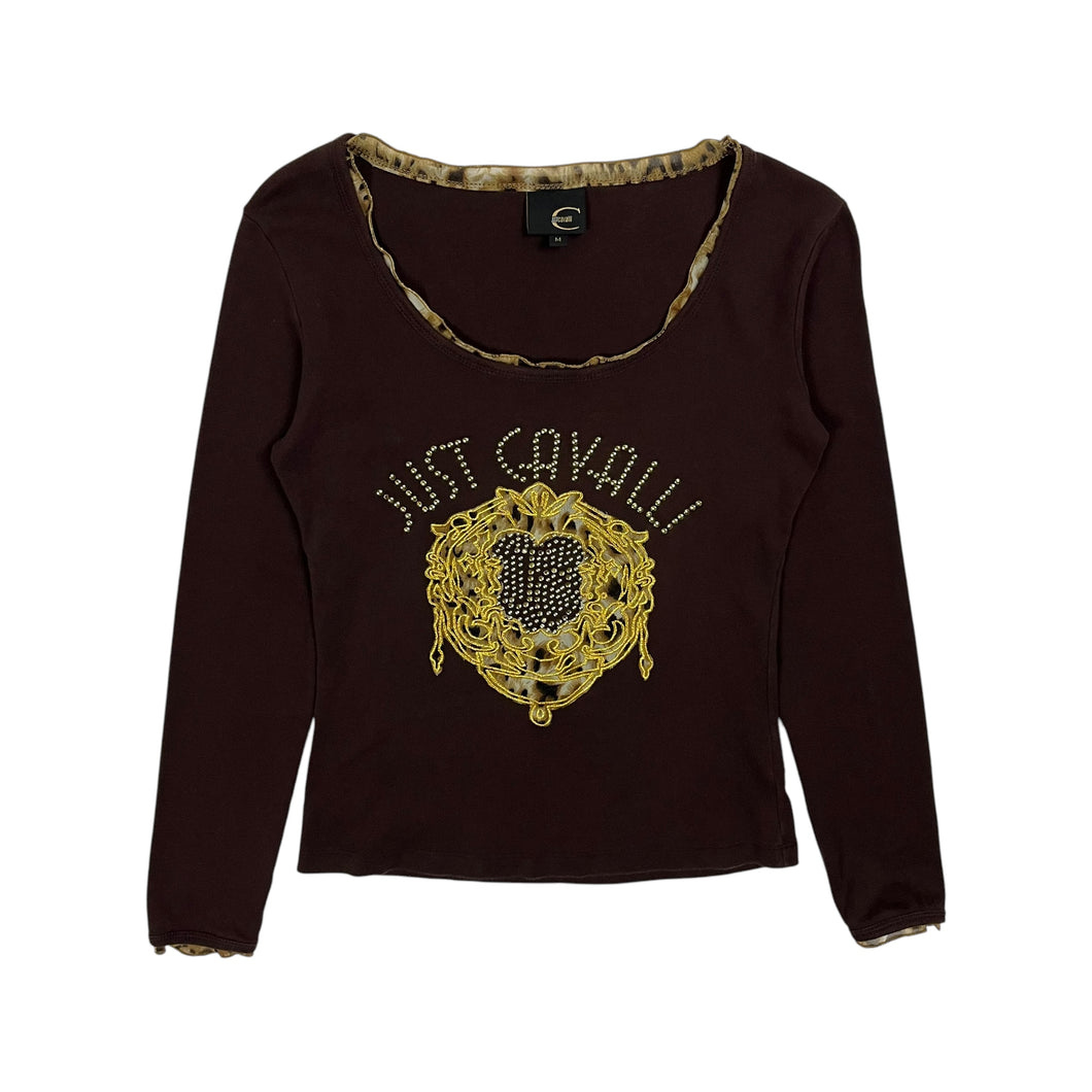 Women's Just Cavalli By Roberto Cavalli Long Sleeve Top - Size M