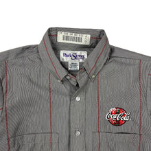 Load image into Gallery viewer, Coca-Cola Pinstripe Delivery Uniform Work Shirt - Size L
