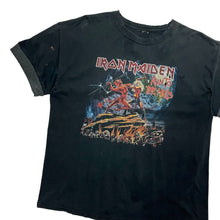 Load image into Gallery viewer, Iron Maiden Run To The Hills Ringer Sleeve Tee - Size L/XL
