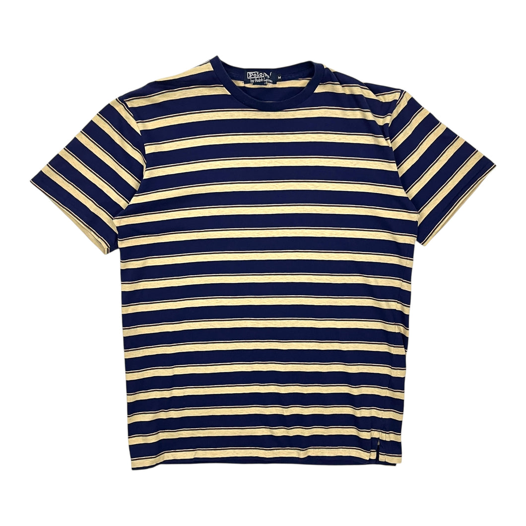 Polo By Ralph Lauren USA Made Striped Cut & Sew Tee - Size L/XL