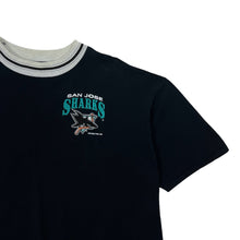 Load image into Gallery viewer, 1992 San Jose Sharks Ringer Collar Tee - Size L/XL

