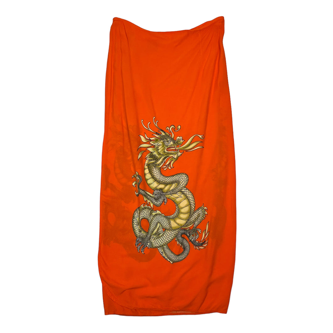 Women's Dragon Wrap Around Maxi Skirt - OSFA