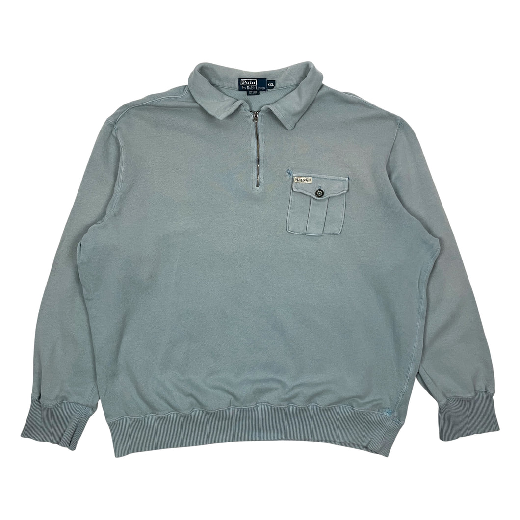 Polo By Ralph Lauren Quarter Zip Pullover Sweatshirt - Size XXL