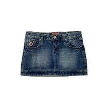 Load image into Gallery viewer, Women&#39;s No Boundaries Butterfly Embroidered Denim Mini Skirt - Size S
