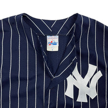 Load image into Gallery viewer, New York Yankees Pinstripe Mesh Majestic MLB Baseball Jersey - Size XL
