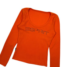 Load image into Gallery viewer, Women&#39;s Esprit Rhinestone Logo Long Sleeve - Size S
