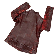 Load image into Gallery viewer, Women&#39;s Cafe Racer Leather Jacket - Size S
