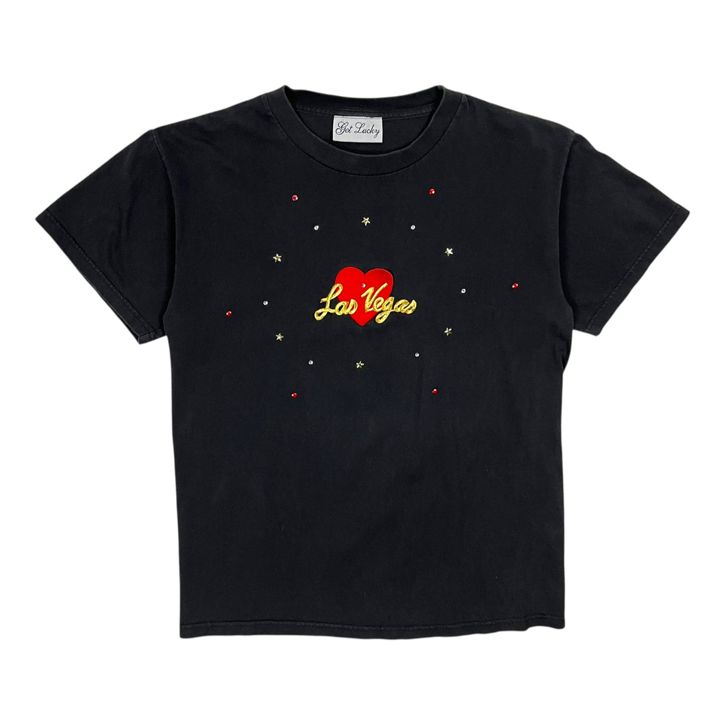 Las Vegas Embellished Tourist Tee - Size L