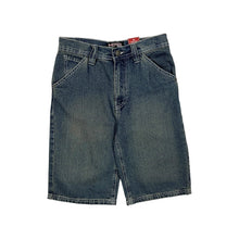 Load image into Gallery viewer, Deadstock Women&#39;s Moto Jeans Baggy Denim Shorts - Size S
