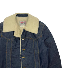 Load image into Gallery viewer, Lee Storm Rider Sherpa Lined USA Made Denim Jacket - Size L
