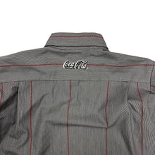 Load image into Gallery viewer, Coca-Cola Pinstripe Delivery Uniform Work Shirt - Size L
