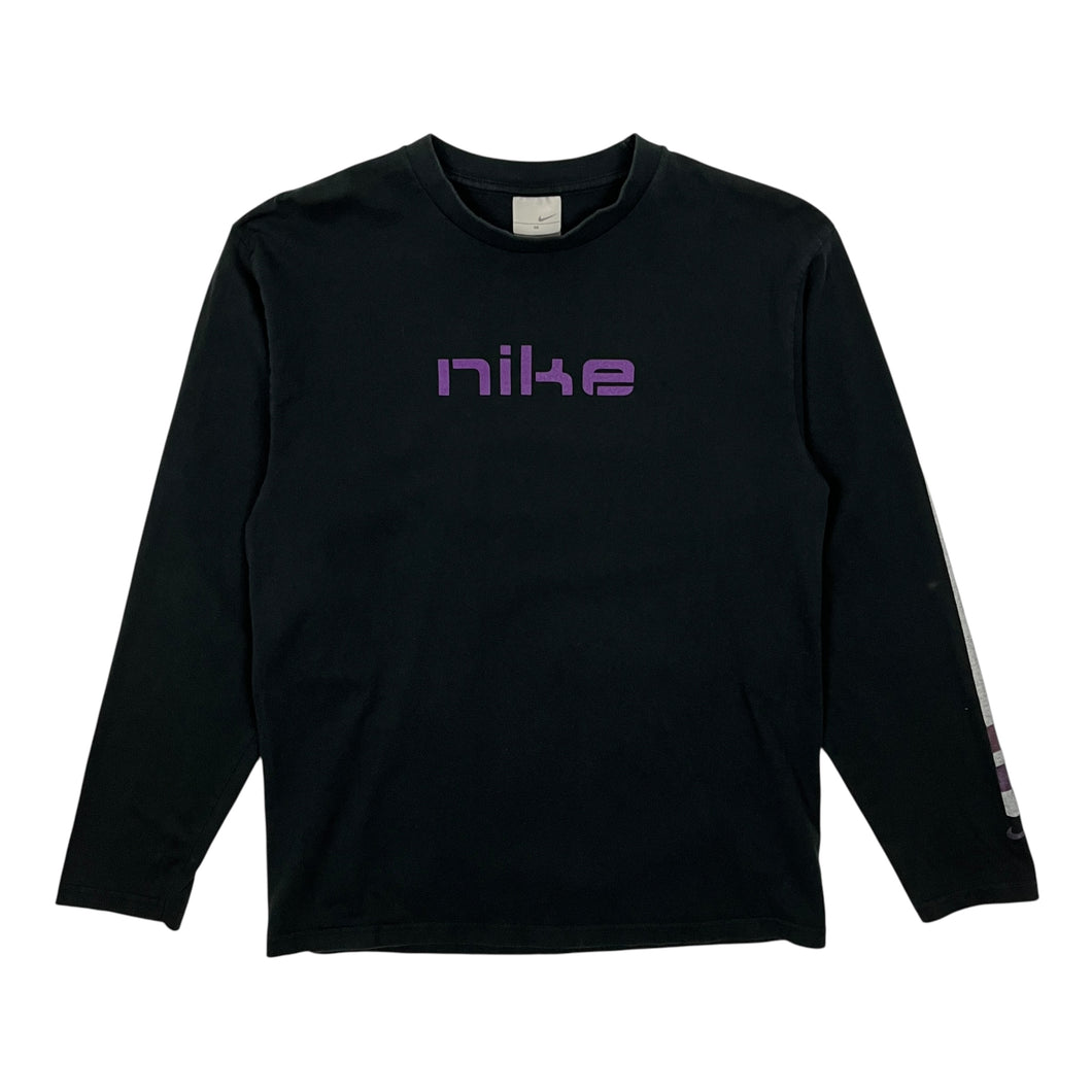 Nike Spell Out Logo Metallic Long Sleeve - Size L