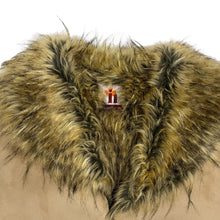 Load image into Gallery viewer, Women&#39;s Embroidered Faux Fur Penny Lane Jacket - Size M/L
