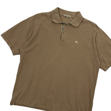 Load image into Gallery viewer, Burberry London Nova Check Knit Polo - Size L
