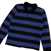 Load image into Gallery viewer, Structure Striped Polo Long Sleeve - Size L
