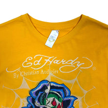 Load image into Gallery viewer, Ed Hardy By Christian Audigier Black Rose Of Death Tee - Size L
