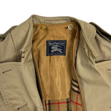 Load image into Gallery viewer, Burberry Nova Check Lined Trench Coat - Size S/M
