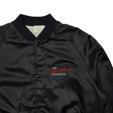 Load image into Gallery viewer, Chevrolet Motors Heartbeat Of America Satin Baseball Jacket - Size L
