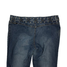 Load image into Gallery viewer, Women's Mudd Lace-Up Flared Denim Jeans - Size L
