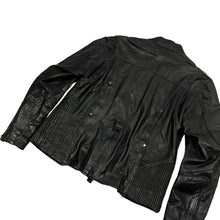 Load image into Gallery viewer, Women’s Tribal Leather Biker Jacket - Size XL
