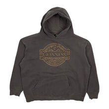 Load image into Gallery viewer, Guinness Beer Faux Leather Emblem Hoodie - Size M/L

