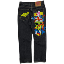 Load image into Gallery viewer, Ed Hardy By Christian Audigier True To Love Embroidered Denim Jeans - Size 34"
