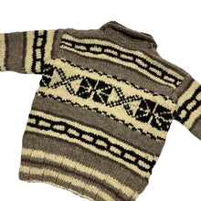 Load image into Gallery viewer, Cowichan Zip Up Knit Sweater Jacket - Size S/M
