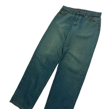 Load image into Gallery viewer, Levi’s 505 Over Dyed Orange Tab Denim Jeans - Size 34"
