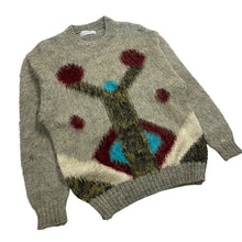 Load image into Gallery viewer, Japanese Mohair Shag Abstract Knit Sweater - Size XL
