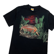 Load image into Gallery viewer, Armadillo Twilight Desert Scene Wrap Around Graphic Tee - Size XL
