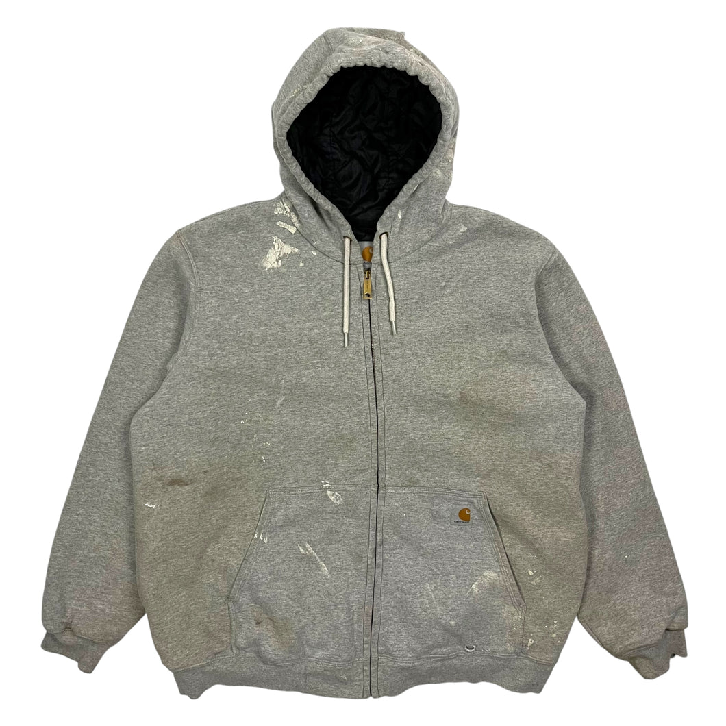 Carhartt Heavyweight Quilted Lined Hooded Painters Jacket - Size XL