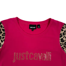 Load image into Gallery viewer, Women&#39;s Just Cavalli Rhinestone Cheetah Tee - Size XS/S

