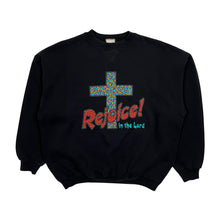 Load image into Gallery viewer, Rejoice In The Lord Mosaic Crewneck Sweatshirt - Size L
