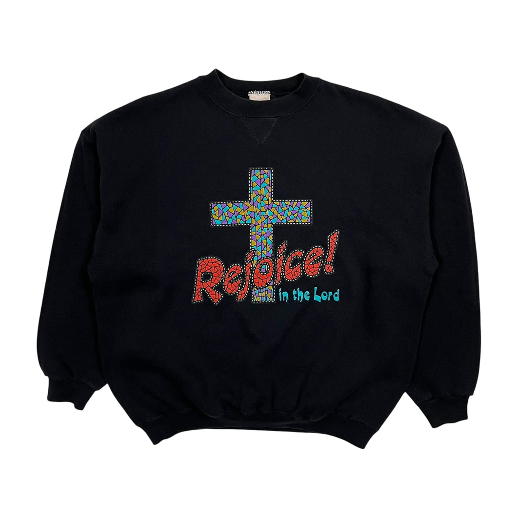 Rejoice In The Lord Mosaic Crewneck Sweatshirt - Size L
