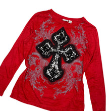 Load image into Gallery viewer, Women's CATO Sequin Cross Top - Size L
