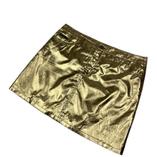 Load image into Gallery viewer, Women&#39;s Dolce &amp; Gabbana Gold Foil Skirt - Size M
