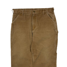 Load image into Gallery viewer, 2002 Carhartt Flannel Lined Canvas Work Pants - Size 36&quot;
