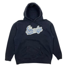 Load image into Gallery viewer, Shady LTD Denim Script Logo Hoodie - Size XL
