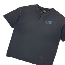 Load image into Gallery viewer, Harley-Davidson Henley Blue Flame Logo Tee - Size XXL
