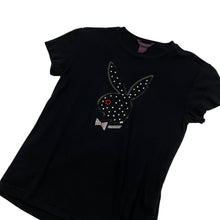 Load image into Gallery viewer, Women's Playboy Rhinestone Bunny Tee - Size M
