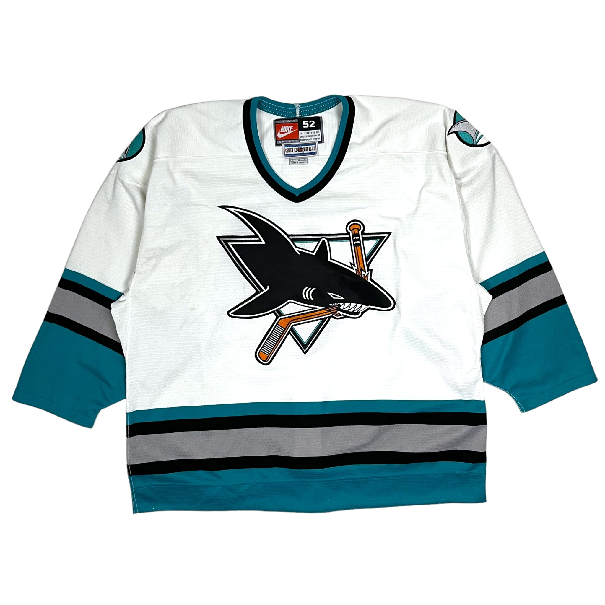Nike San Jose Sharks Hockey Jersey - Size 52/XXL – Snafu Studios Nike San Jose Sharks Hockey Jersey - Size 52/XXL – Snafu Studios