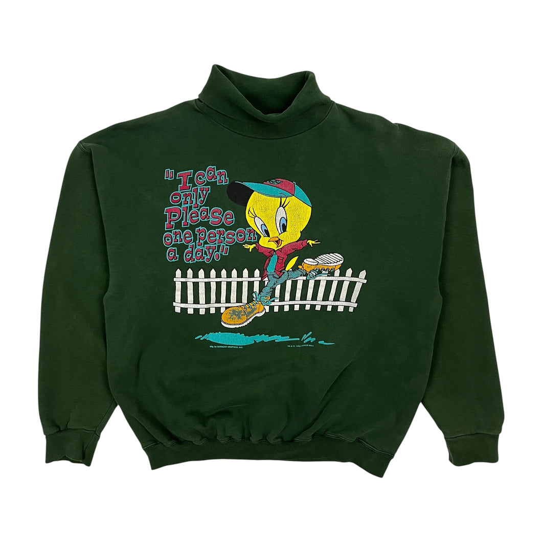 1996 Looney Tunes People Pleaser Crewneck Sweatshirt - Size M/L